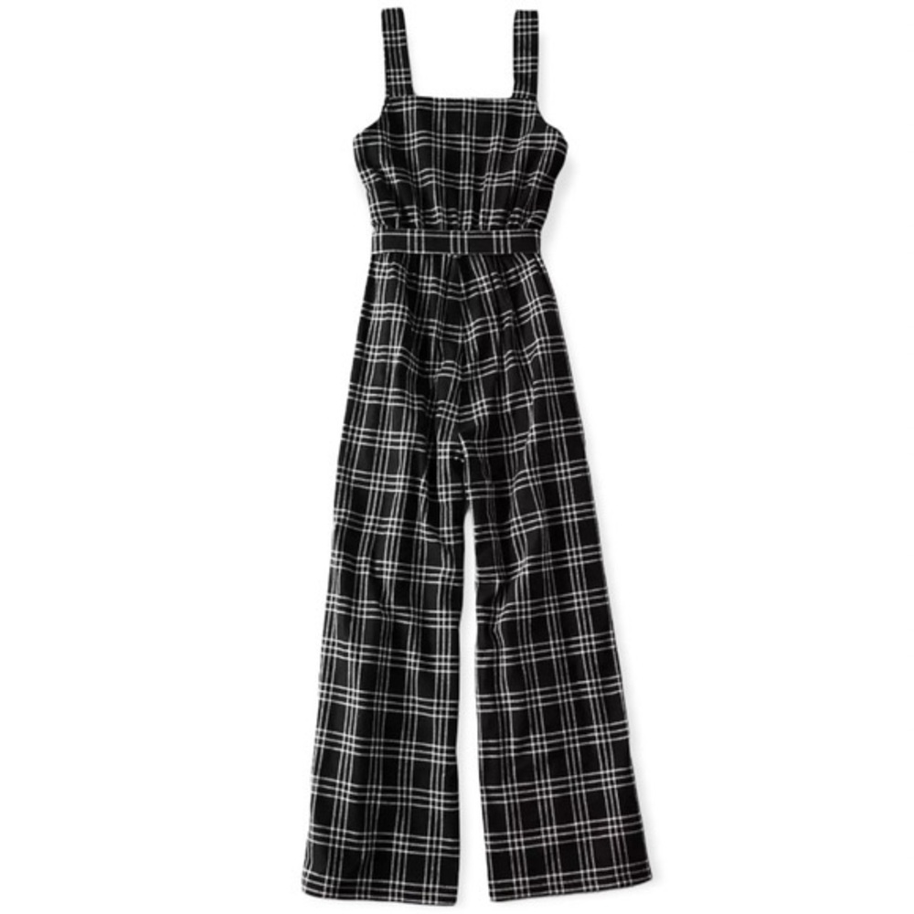 American Eagle Ae Plaid Button Front Jumpsuit - image 4
